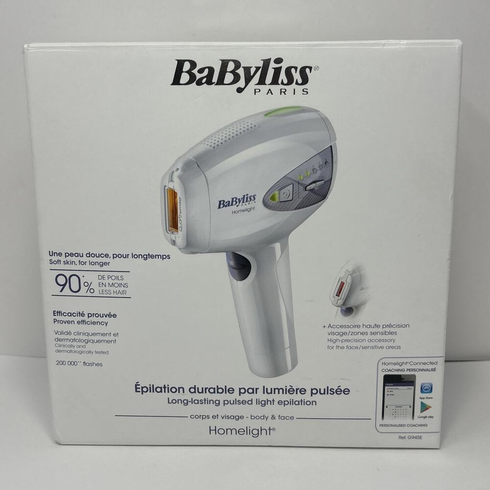 Babyliss Homelight G945E Quartz IPL Hair Removal Device 200,000 Flashes